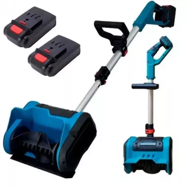 Снегоуборщик аккумуляторный на 2 АКБ складной Krafftec 36V 6Ah