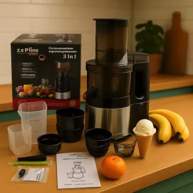 Соковитискач-морожениця 3в1 Zepline ZP-6058 3000 Вт з нержавіючої сталі