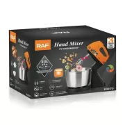 Стационарный миксер для кухни с металлической чашей RAF R6637 2 л 250W