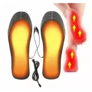 Стельки с подогревом от USB электрогрелка термостельки зимние морозостойкие защита от мороза Extra (работают от Павер Бенка / Зарядного блока)