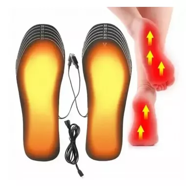 Стельки с подогревом от USB электрогрелка термостельки зимние морозостойкие защита от мороза Extra (работают от Павер Бенка / Зарядного блока) Стельки с подогревом от USB электрогрелка термостельки зимние морозостойкие защита от мороза Extra (работают от Павер Бенка / Зарядного блока)