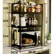 Стеллаж, полка над микроволновкой 48х26х71 см