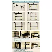Стеллаж, полка над микроволновкой 48х26х71 см