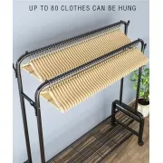 Стойка-вешалка для одежды и обуви двойная Multipurpose Hanger 96х44х162см