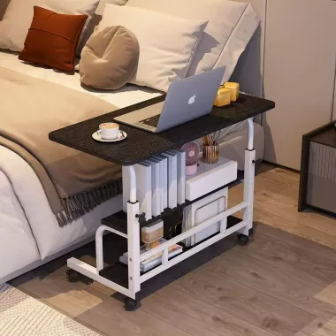 Стіл приліжковий / компютерний на колесах DASH-1846 60х40х60-85 см Стіл приліжковий / компютерний на колесах DASH-1846 60х40х60-85 см