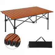 Стол складной STD-09 120х60см в чехле, туристический, для рыбалки коричневый