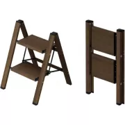 Стремянка алюминиевая ladder AND L0202, легкая, широкие ступени