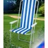 Стул STD-03 полосатый, складной, металл+ткань  В760*Ш500*Д510мм
