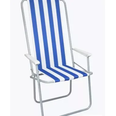 Стул STD-03 полосатый, складной, металл+ткань  В760*Ш500*Д510мм