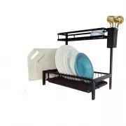 Органайзер-полка для посуды 2 яруса настольная сушилка MJ-4014