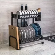 Органайзер-полка для посуды 2 яруса настольная сушилка MJ-4014