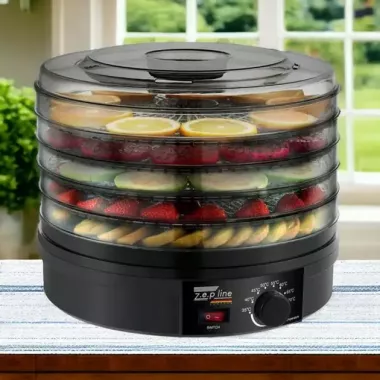 Сушилка для овощей и фруктов Zepline ZP-029 сушилка дегидратор 800 Вт Черная Сушилка для овощей и фруктов Zepline ZP-029 сушилка дегидратор 800 Вт Черная