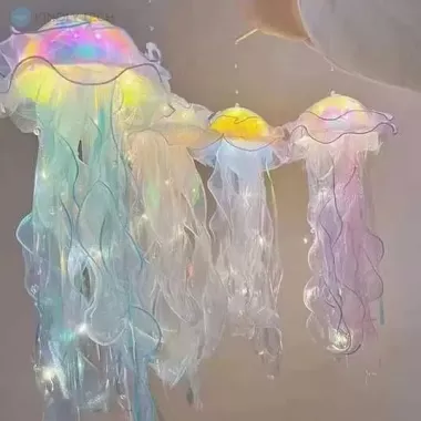 Светящийся декор Медуза на батарейках Jellyfish lamp AND HA-113