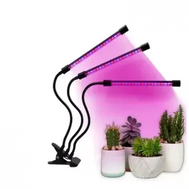Светодиодная фитолампа Grow Light для выращивания растений, рассады Полный спектр 3 головы Светодиодная фитолампа Grow Light для выращивания растений, рассады Полный спектр 3 головы