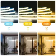 Светодиодная LED лента Бегущая волна COB 24v 360led/m ip20 Белый