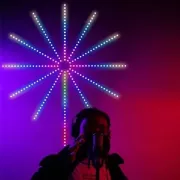 Светодиодная RGB лента Фейерверк с пультом и Bluetooth от USB, 5V 213 LED