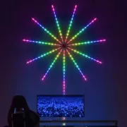 Светодиодная RGB лента Фейерверк с пультом и Bluetooth от USB, 5V 213 LED