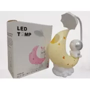 Светодиодная настольная лампа, органайзер для ручек Moon