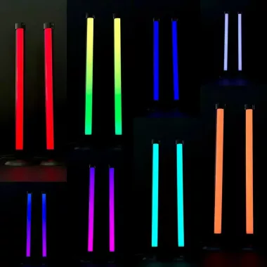 Светодиодные панели 25 см 2шт RGB с APP Smart от USB и пультом