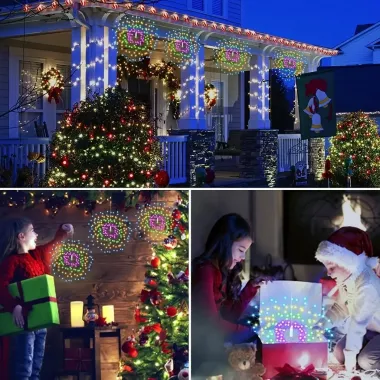 Світлодіодні кульові лампи Solar Starburst, світлодіодні вогні з дистанційним керуванням, 8 режимами Теплий білий Світлодіодні кульові лампи Solar Starburst, світлодіодні вогні з дистанційним керуванням, 8 режимами Теплий білий