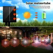 Светодиодные шаровые лампы Solar Starburst, светодиодные огни с дистанционным управлением, 8 режимами Теплый белый
