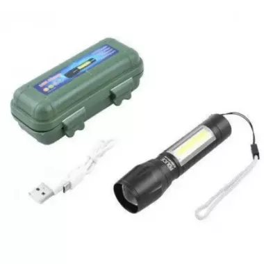 Светодиодный фонарик Bailong Police COB USB BL-511 BL-515 BL-513 в пластиковом чехле Светодиодный фонарик Bailong Police COB USB BL-511 BL-515 BL-513 в пластиковом чехле