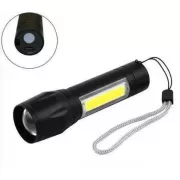 Светодиодный фонарик Bailong Police COB USB BL-511 BL-515 BL-513 в пластиковом чехле