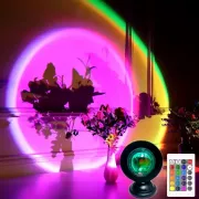 Светодиодный светильник проекционный 16 режимов свечения HA-119 USB Светильник с эффектом заката рассвета