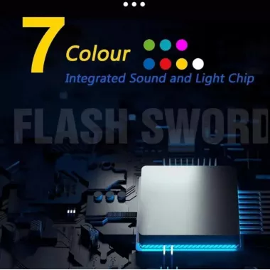 Світловий меч-спінер/ Реалістична світлова шабля з підсвічуванням RGB