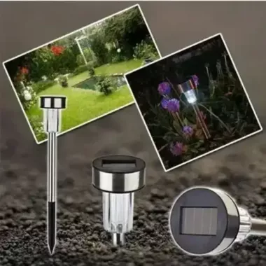 Светильник садовый для подсветки дорожек на солнечной батарее 32 см Светильник садовый для подсветки дорожек на солнечной батарее 32 см