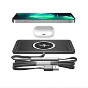 Силиконовый коврик в авто с быстрой беспроводной зарядкой Car Wireless Pad C1 15W