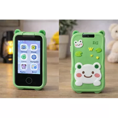 Телефон Интерактивный Смартфон с сенсорным экраном Детская игрушка с играми камерой приложениями