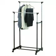 Телескопическая стойка-вешалка для одежды - Double Pole Clothes Horse