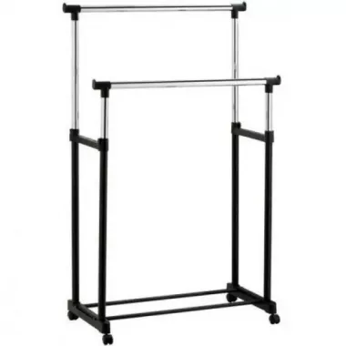 Телескопическая стойка-вешалка для одежды - Double Pole Clothes Horse Телескопическая стойка-вешалка для одежды - Double Pole Clothes Horse