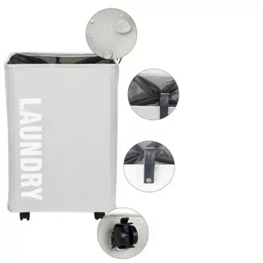 Тканевая корзина для белья с ручками ROLLING BAG AND243, ящик для белья Тканевая корзина для белья с ручками ROLLING BAG AND243, ящик для белья