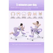 Тренажер напольный (myj) для пресса и ног, с резинками MM3000 Фиолетовый