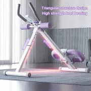 Тренажер напольный (myj) для пресса и ног, с резинками MM3000 Фиолетовый