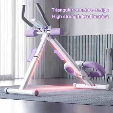 Тренажер напольный (myj) для пресса и ног, с резинками MM3000 Фиолетовый Тренажер напольный (myj) для пресса и ног, с резинками MM3000 Фиолетовый