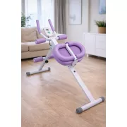 Тренажер напольный (myj) для пресса и ног, с резинками MM3000 Фиолетовый