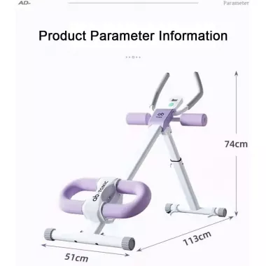 Тренажер напольный (myj) для пресса и ног, с резинками MM3000 Фиолетовый Тренажер напольный (myj) для пресса и ног, с резинками MM3000 Фиолетовый