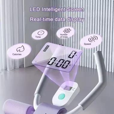 Тренажер напольный (myj) для пресса и ног, с резинками MM3000 Фиолетовый Тренажер напольный (myj) для пресса и ног, с резинками MM3000 Фиолетовый