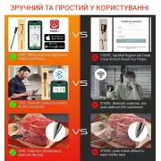 Цифровой Bluetooth термометр с управлением через телефон, для мяса, гриля и духовки