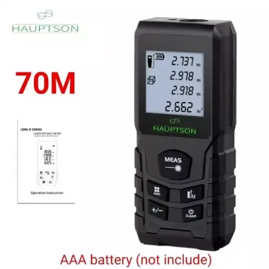 Цифровой лазерный дальномер рулетка HAUPTSON 70 метров Цифровой лазерный дальномер рулетка HAUPTSON 70 метров