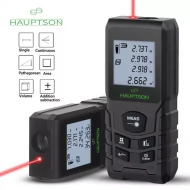 Цифровой лазерный дальномер рулетка HAUPTSON 70 метров Цифровой лазерный дальномер рулетка HAUPTSON 70 метров