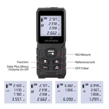 Цифровой лазерный дальномер рулетка HAUPTSON 70 метров Цифровой лазерный дальномер рулетка HAUPTSON 70 метров