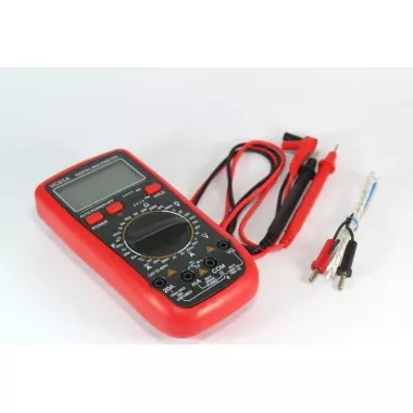 Цифровой мультиметр DT UT-61A с температурой и подсветкой экрана / Электрический тестер напряжения / Вольтметр