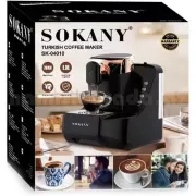 Турецкая кофеварка Sokany SK-04010 700 Вт с антипригарным покрытием и защитой от перегрева