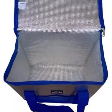 Туристическая термосумка WARM BAG MC-1059 на 25 л для продуктов и напитков 37×20×34 см Синяя Туристическая термосумка WARM BAG MC-1059 на 25 л для продуктов и напитков 37×20×34 см Синяя