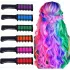 Набор мела для волос 10 шт Hair chalk Разноцветные красители расческа для детей и взрослых