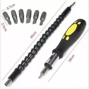 Удлинитель гибкий для отвертки и дрели Snake Bit 30см черный